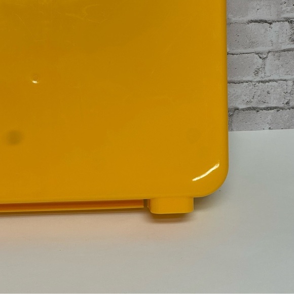 LEGO Storage Case Yellow Hard Plastic Latching Empty Storage Box Divider - Picture 12 of 16